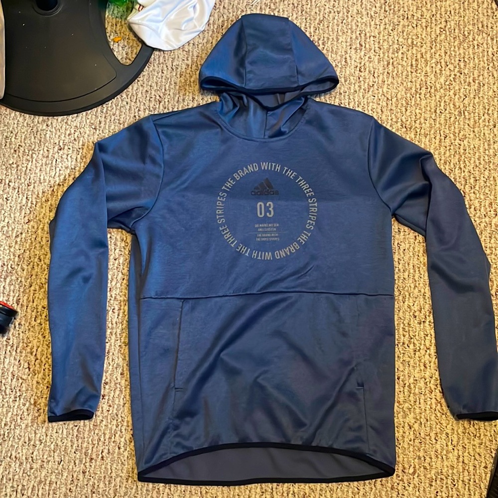 Adidas “the brand with the three stripes” sweatshirt